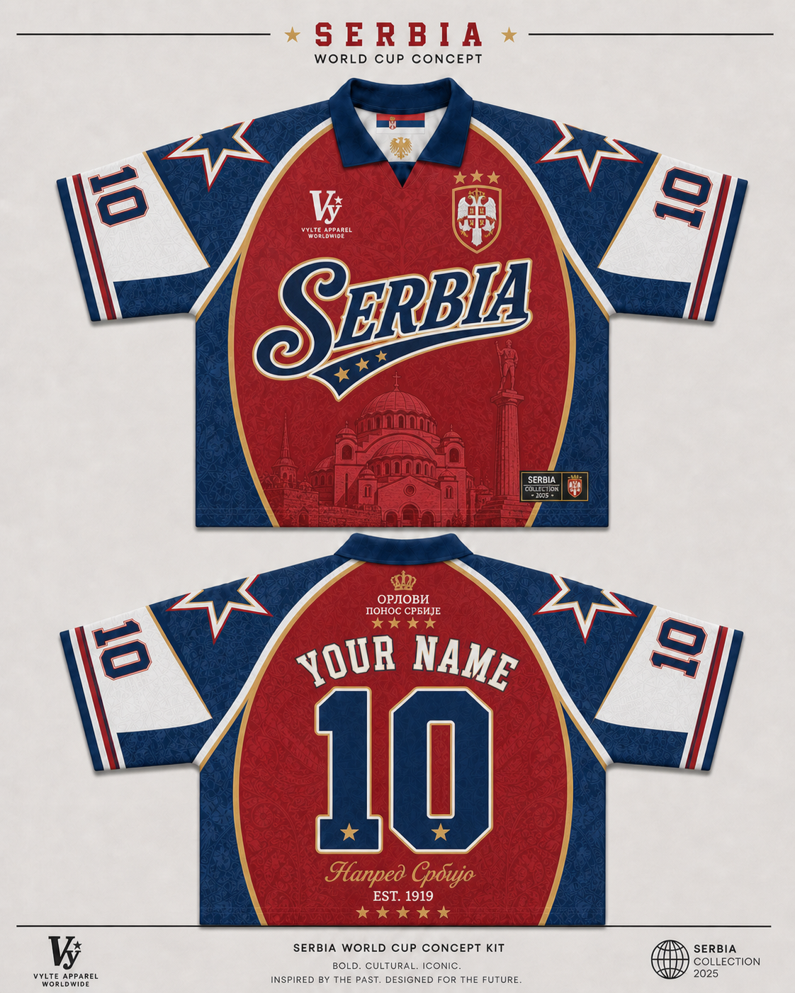 Vylte Serbia Retro Jersey
