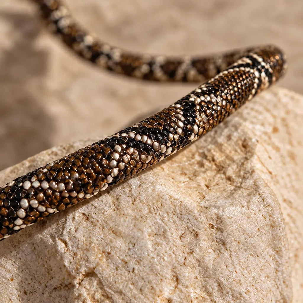 Serpent pattern close-up