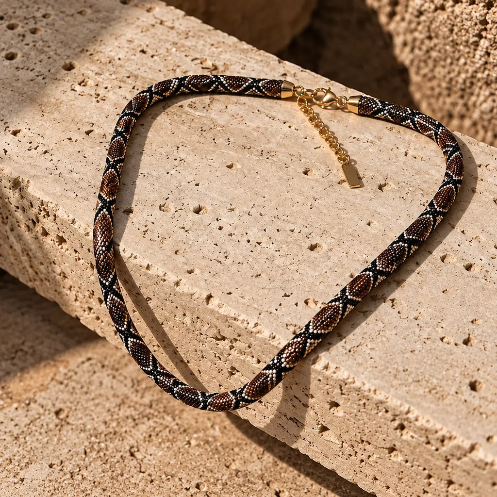 Serpent necklace from another angle