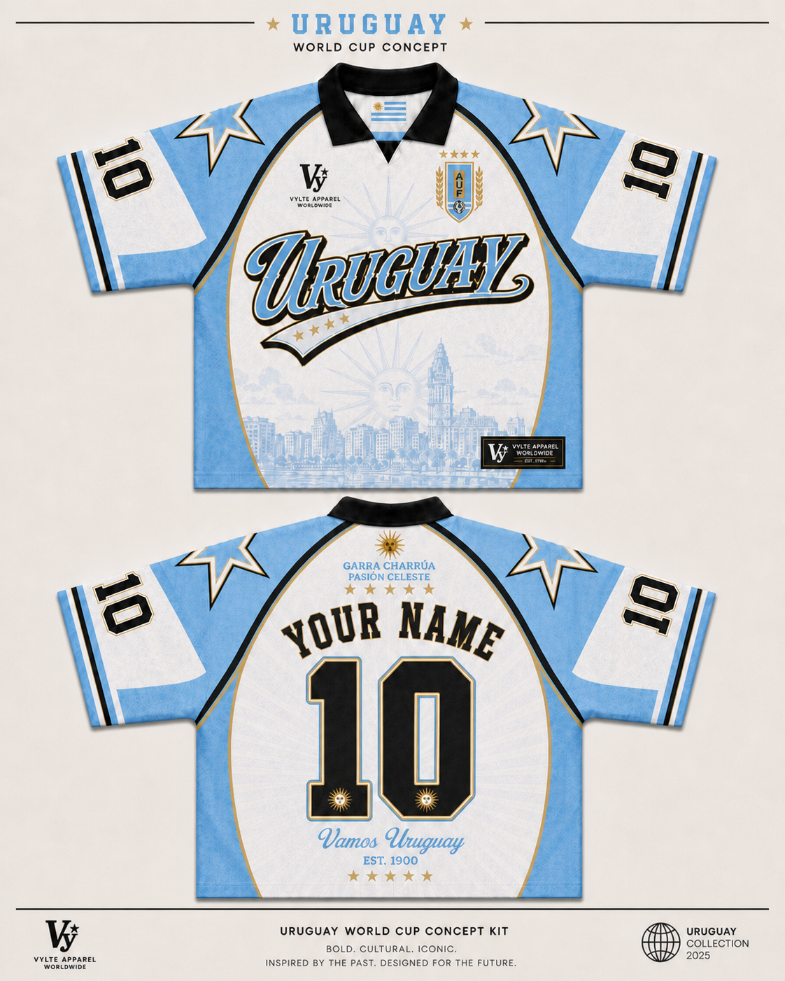 Vylte Uruguay Retro Jersey